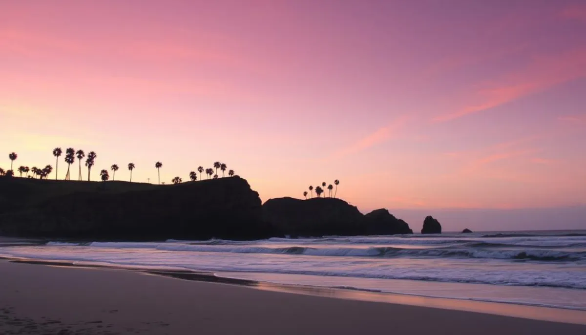 Coastal sunrise in California