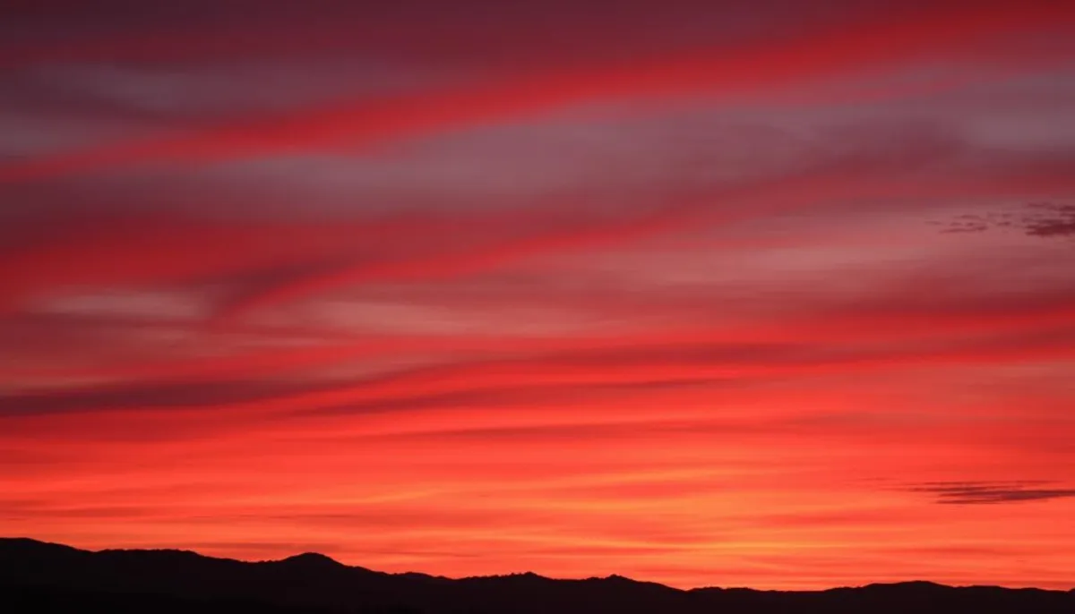 Sunset colors palette